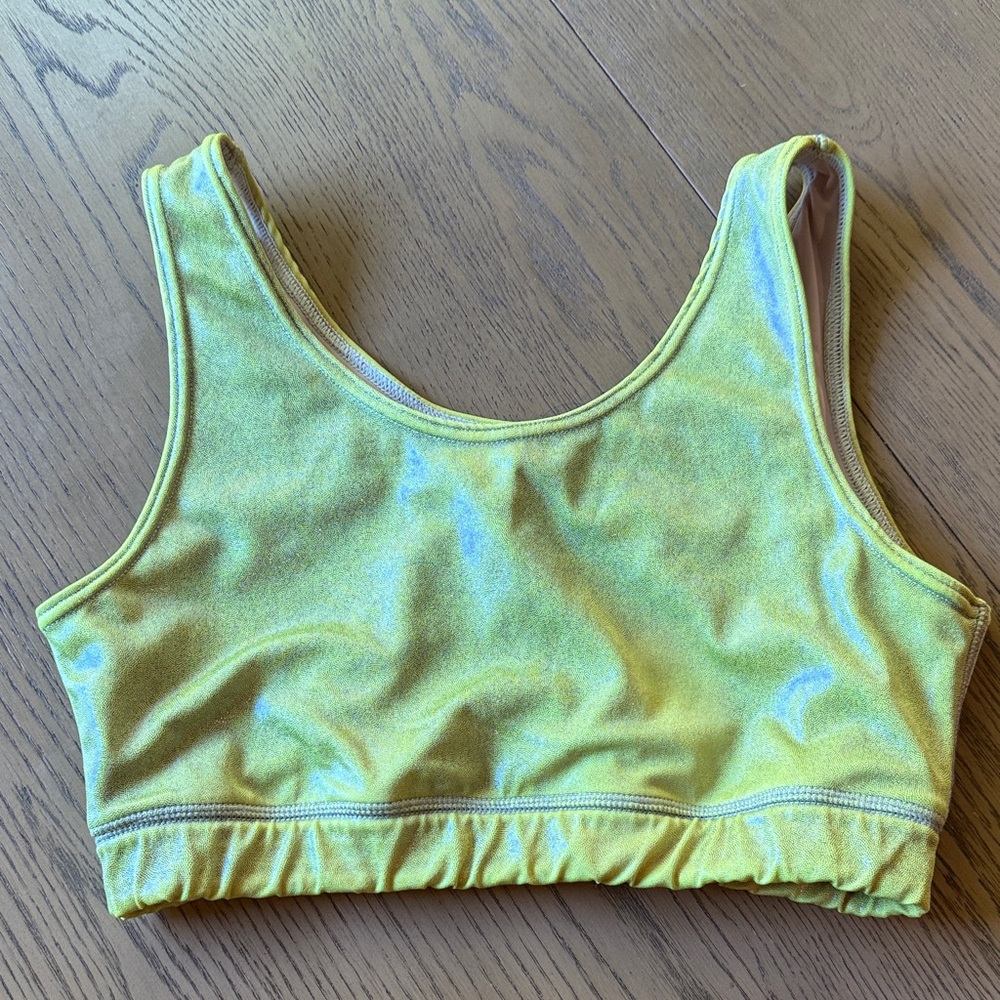 Brittany Allen Metallic Sports Bra XL